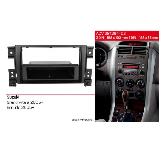 Перехідна рамка Suzuki Grand Vitara ACV 281294-02