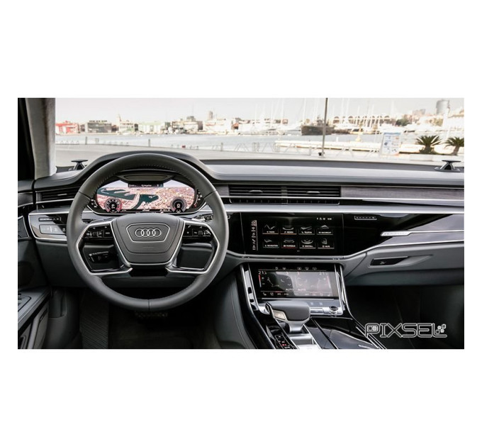 Захисне скло на панель приладів Audi A8 / S8 2018- (глянсове) Pixsel AUDI-4356-H