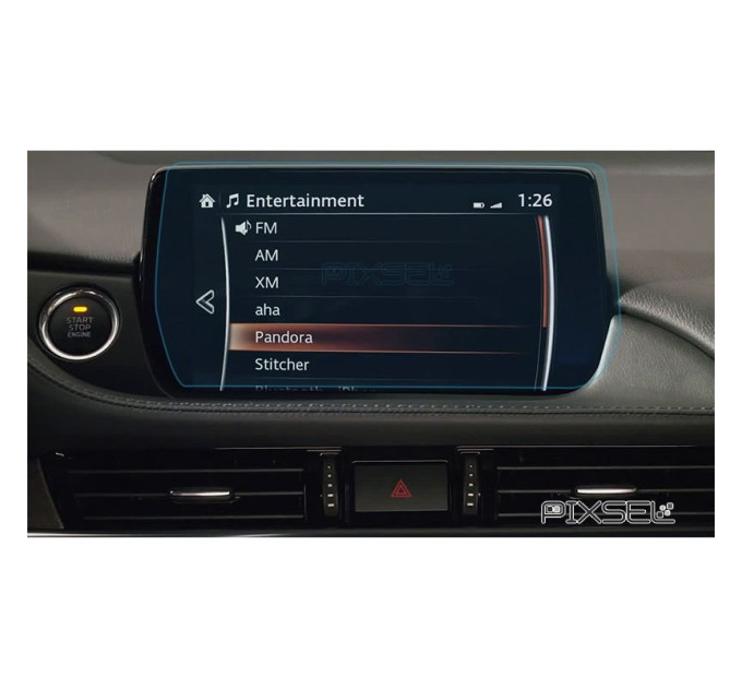Захисне скло на монітор Mazda 6 2018- (гартоване) Pixsel MZ-1268-T