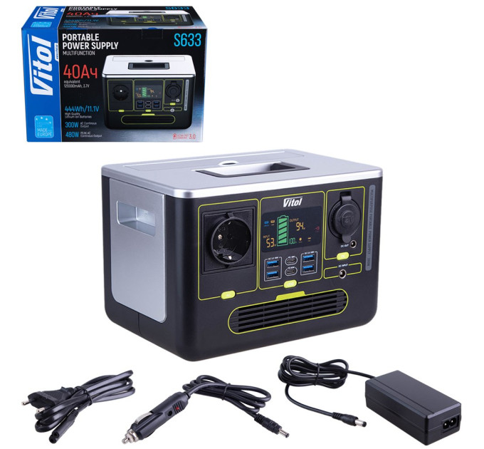 Портативна зарядна станція Vitol S633