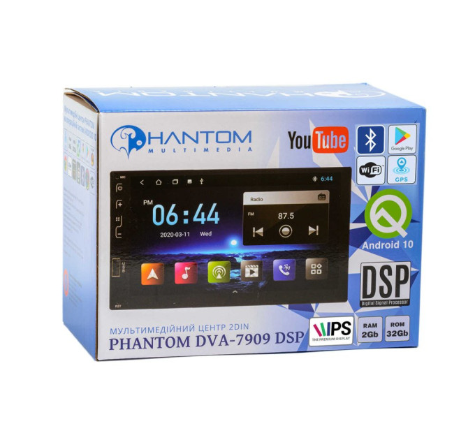 Автомагнітола Phantom DVA-7909 DSP Navitel