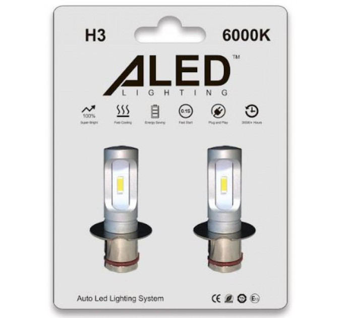 Світлодіодні лампи ALed H3 6000K 12W H3A01