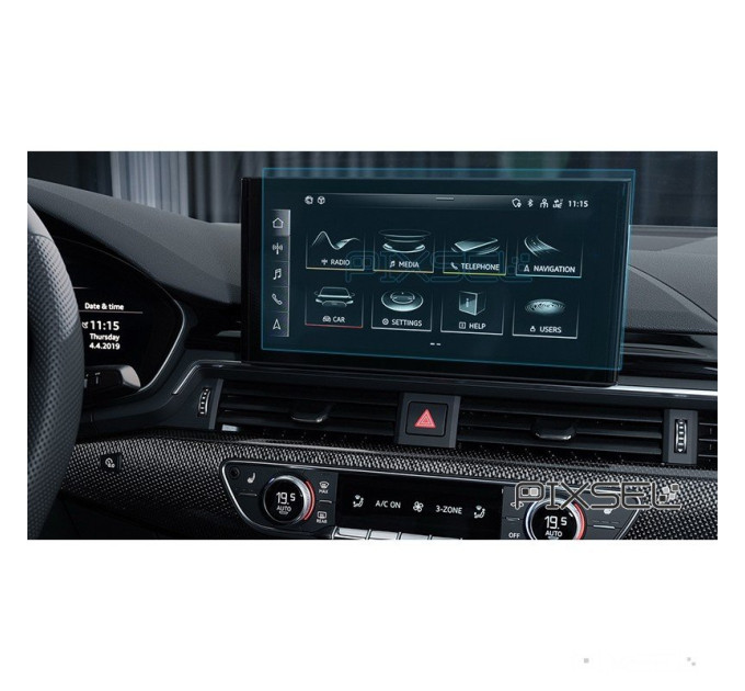 Захисне скло на монітор Audi A5 / S5 8.3 2017-2019 (гартоване) Pixsel AUDI-1230-T
