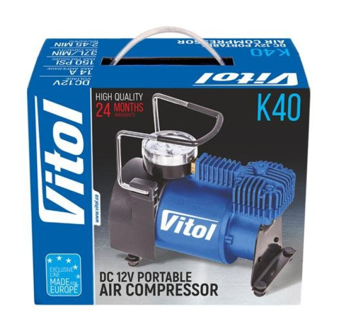 Автомобільний компресор Vitol K-40