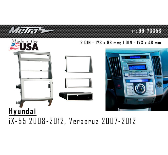 Перехідна рамка Hyundai iX-55, Veracruz Metra 99-7335S