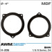 Проставки під динаміки AWM H-206 для автомобілів BMW 1 Series, 3 Series, 5 Series, Z4