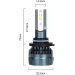 Світлодіодні лампи DriveX ME-03 HB3 (9005) 6000K LED