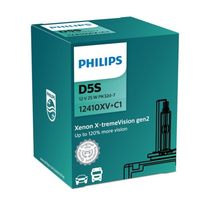 Ксенонова лампа Philips Xenon X-treme Vision gen2 D5S 12410XVC1