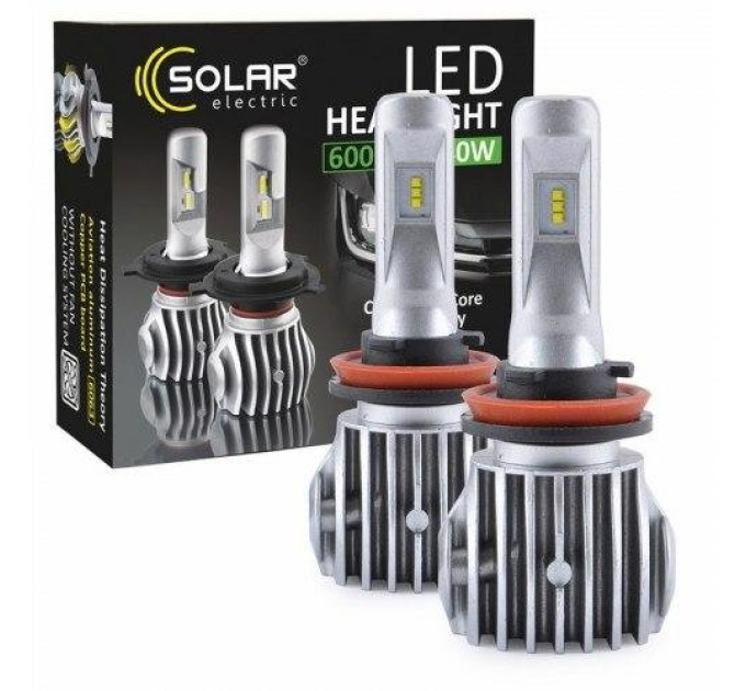 Світлодіодні лампи Solar LED H7 CANBUS 12/24V 6500K 6000Lm 50W Cree Chip 1860
