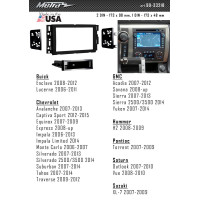 Перехідна рамка Hummer, Chevrolet, Suzuki Metra 99-3321B