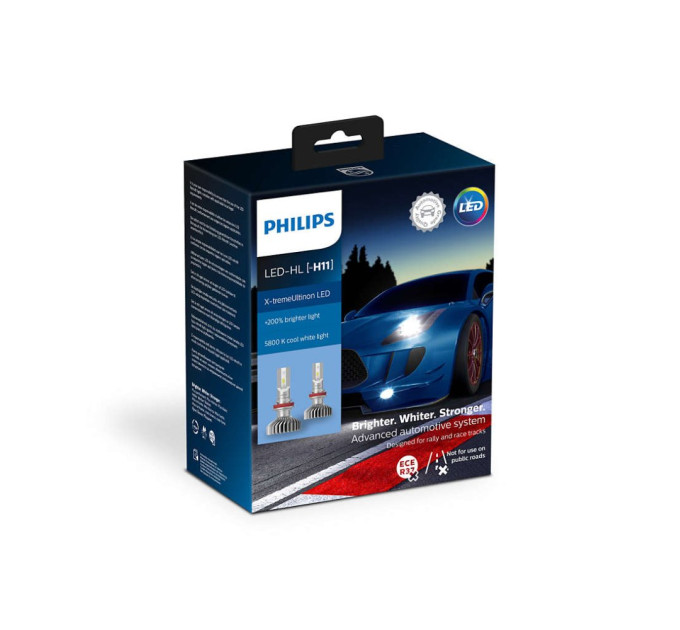 Світлодіодні лампи Philips X-tremeUltinon LED 11362XUX2 H8/H11/H16  5800K