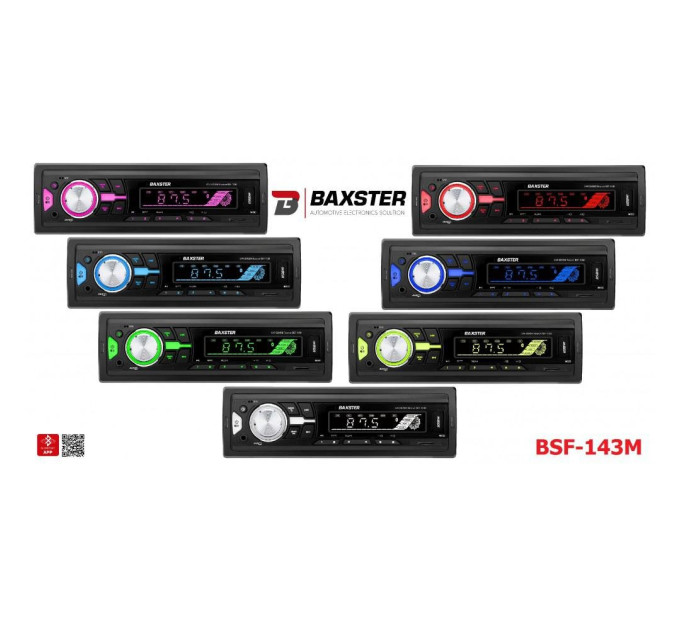 Автомагнітола BAXSTER BSF-143 Multicolor