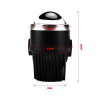 Світлодіодна лінза Bi-LED Cyclone LED FOG 2.5" 4300K
