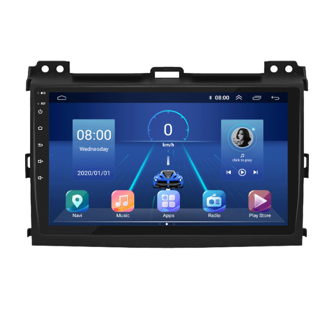 Штатна магнітола Toyota Land Cruiser Prado 120 2002-2007 Element 6/128 4G CarPlay