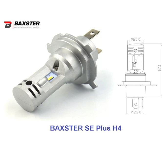 Світлодіодні лампи Baxster SE Plus H4 H/L 6000K