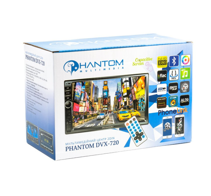 Автомагнітола Phantom DVX-720
