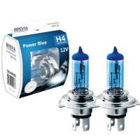 Комплект галогенних ламп Brevia H4 Power Blue 12040PBS Комплект галогенних ламп Brevia H4 Power Blue 12040PBS