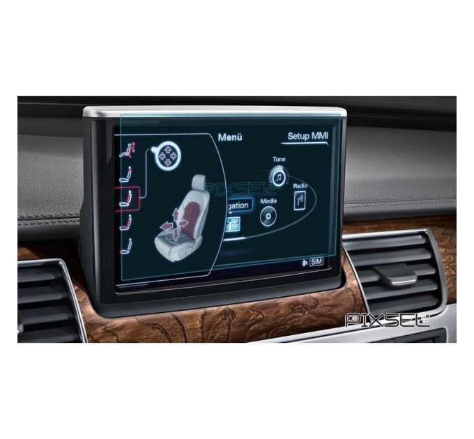 Захисне скло на монітор Audi A8 / S8 2010-2013 (глянсове) Pixsel AUDI-2565-H