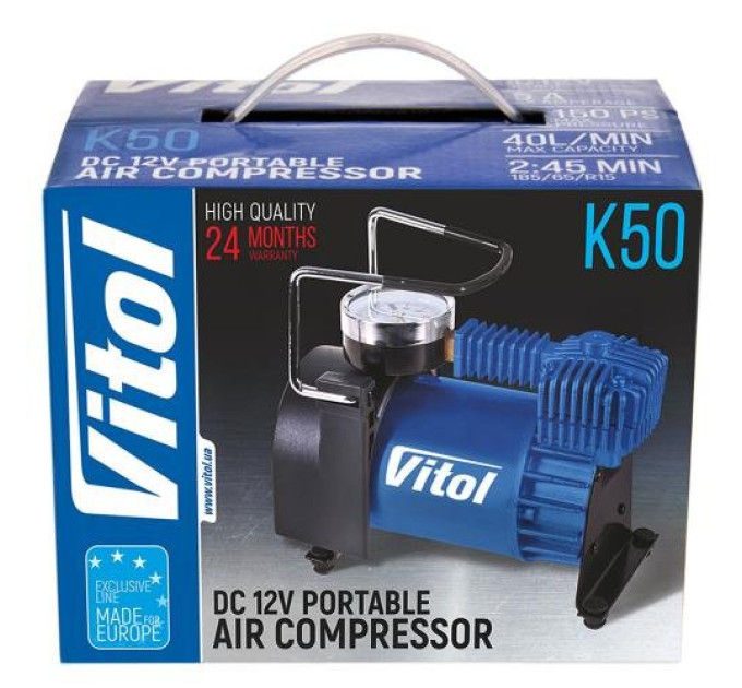 Автомобільний компресор Vitol K-50