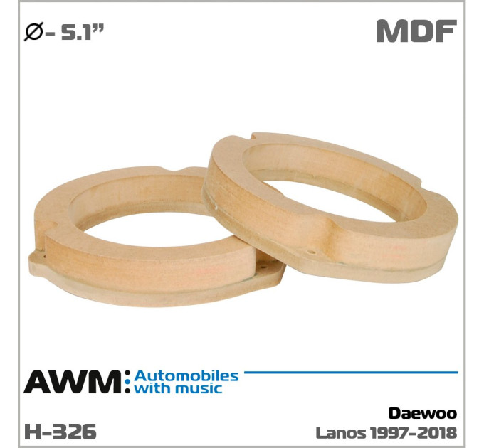 Проставки під динаміки AWM H-326 Daewoo Lanos