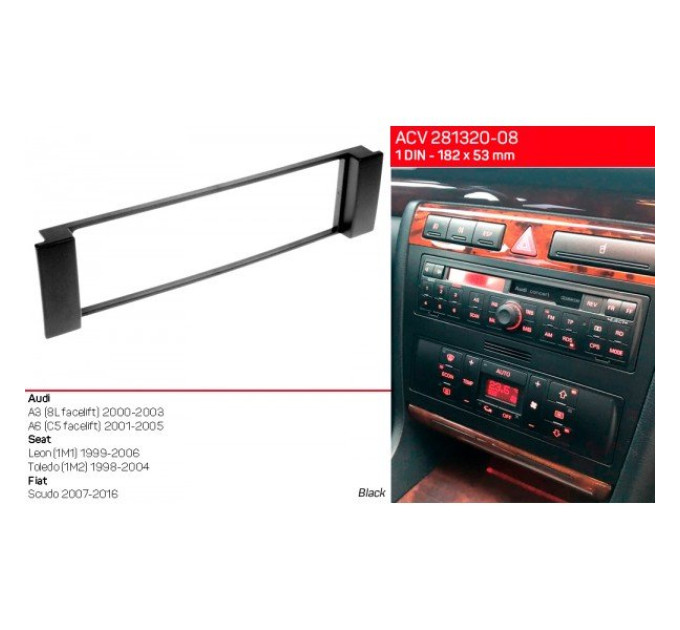 Перехідна рамка Seat Toledo, Leon ACV 281320-08