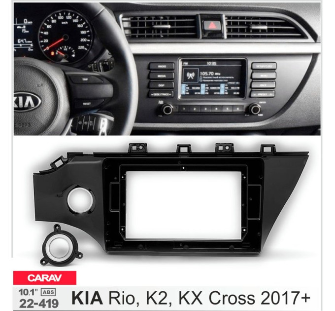 Перехідна рамка KIA Rio, K2, KX Cross Carav 22-419