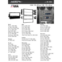 Перехідна рамка Suzuki, Chevrolet, Isuzu, Hammer, Pontiac, Cadillac Metra 99-2003