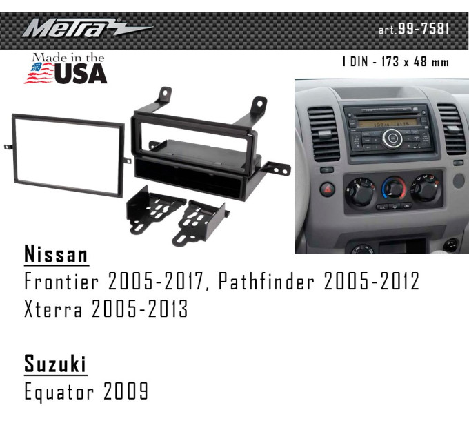 Перехідна рамка Nissan Metra 99-7581