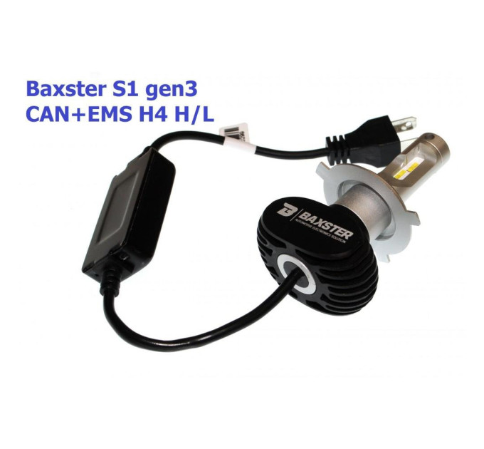 Світлодіодні лампи Baxster S1 gen3 H4 H/L 5000K CAN+EMS