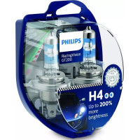 Комплект галогенних ламп PHILIPS RacingVision GT200 12342RGTS2 H4 60/55W 12V P43T Комплект галогенних ламп PHILIPS RacingVision GT200 12342RGTS2 H4 60/55W 12V P43T