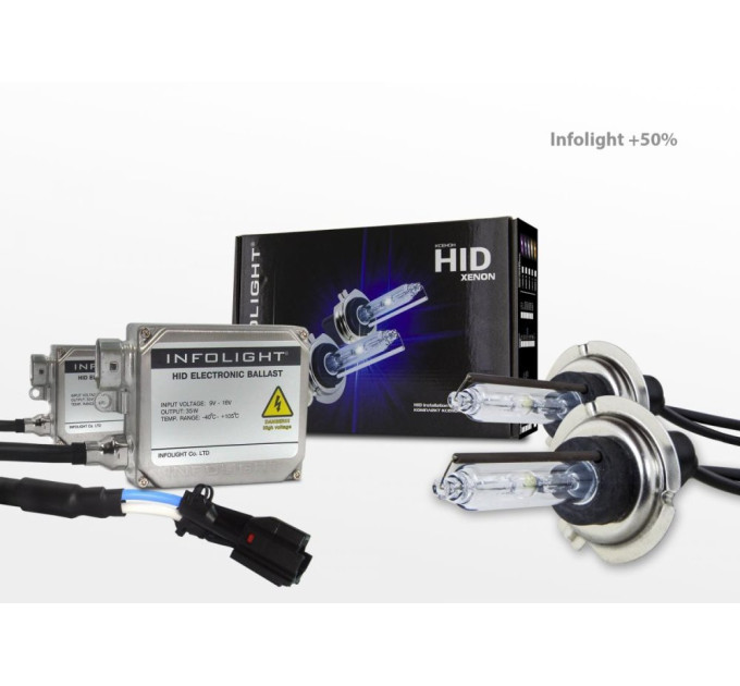 Комплект ксенону Infolight +50% H7 6000К