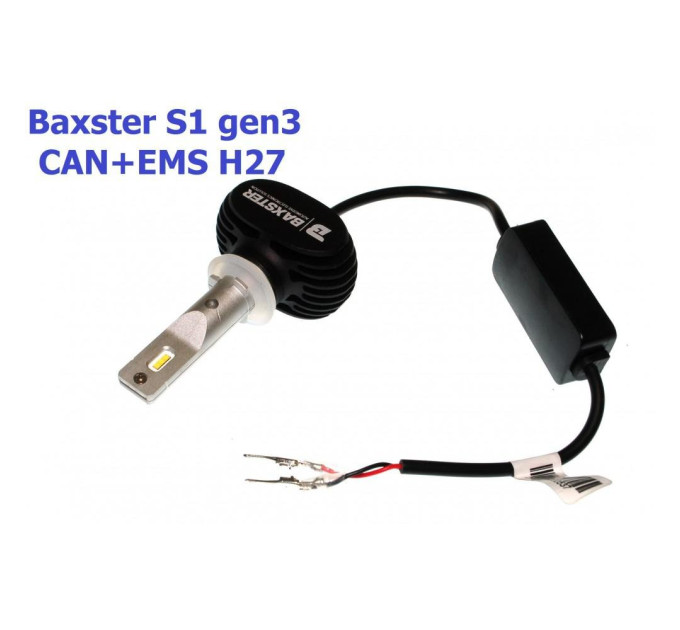 Світлодіодні лампи Baxster S1 gen3 H27 6000K CAN+EMS