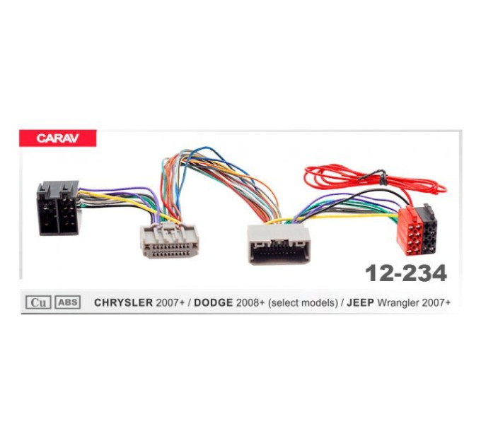 Перехідник для магнітол Chrysler, Jeep, Dodge Carav 12-234