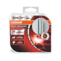 Комплект ксенонових ламп Osram D3S 66340XNL-HCB Xenarc Night Breaker Laser +200%