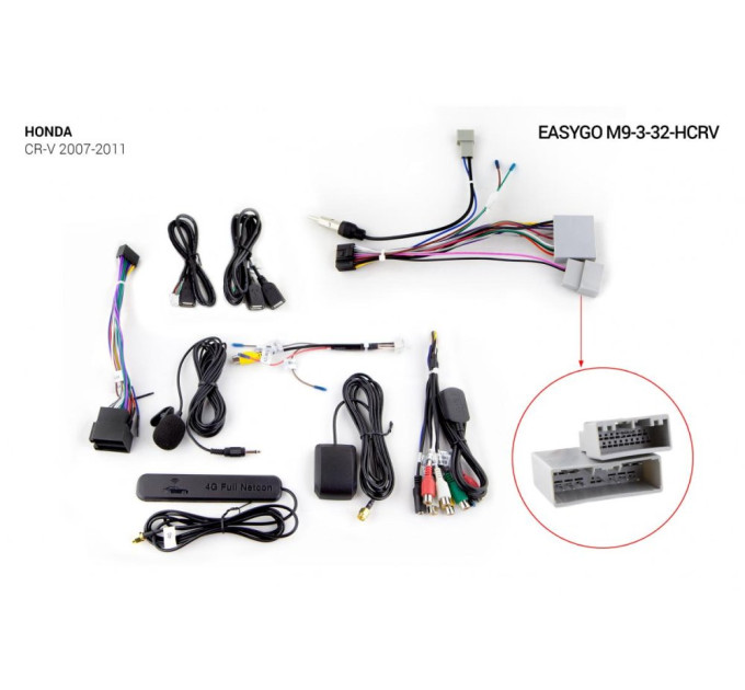 Штатна магнітола EasyGo M9-3-32-HCRV Honda CR-V 2007-2011