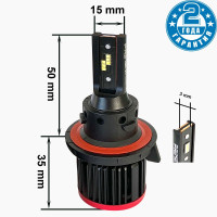 Світлодіодні лампи Prime-X S Pro H13 (5000К)