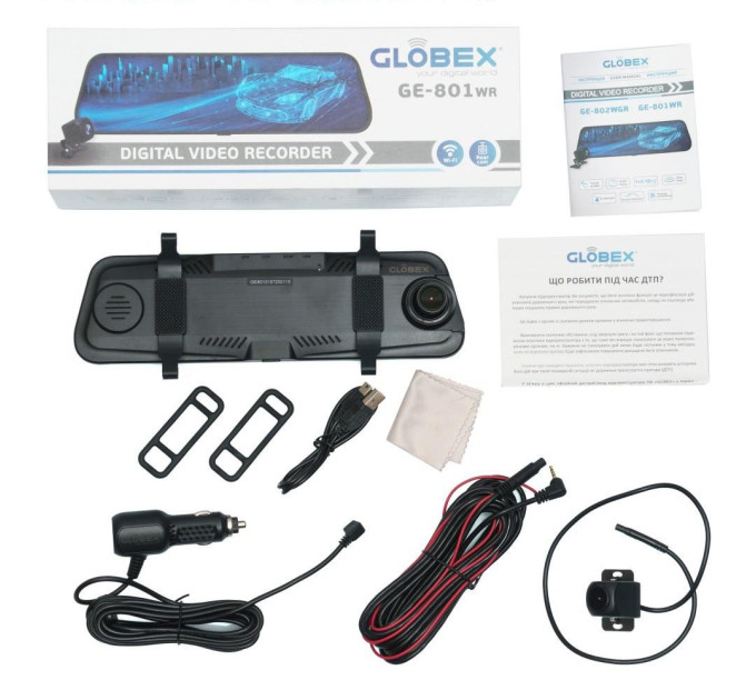 Дзеркало з відеореєстратором Globex GE-801WR