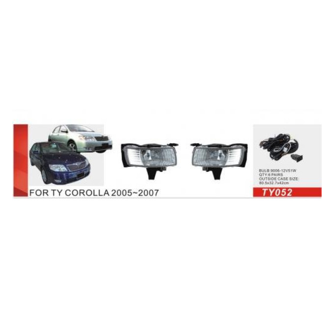 Протитуманні фари Vitol TY-052 Toyota Corolla 2005