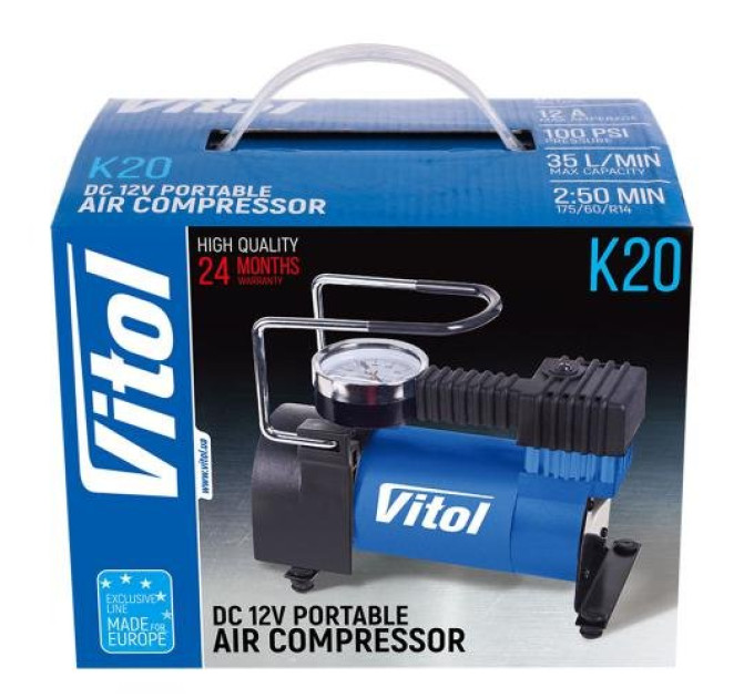 Автомобільний компресор Vitol K-20