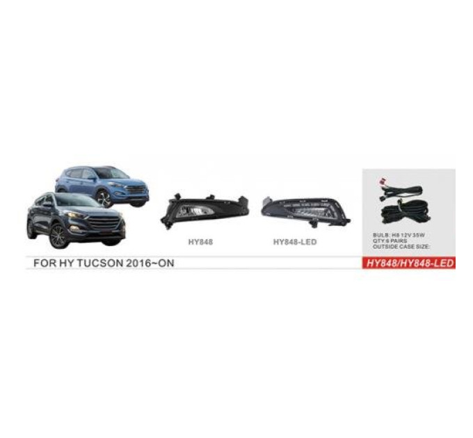 Протитуманні фари Vitol HY-848 Hyundai Tucson 2015-18