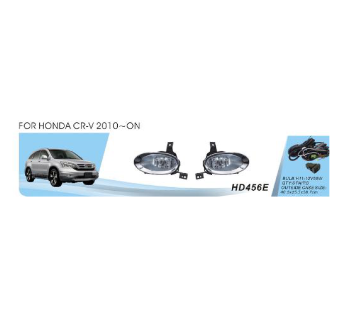 Протитуманні фари Vitol HD-456E-W Honda CRV 2010- ел.проводка