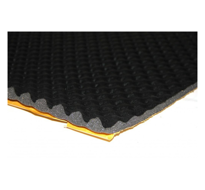 Шумоізоляція AudioSystem SW Foam Wave 15 Black PU (1,0х0,5)