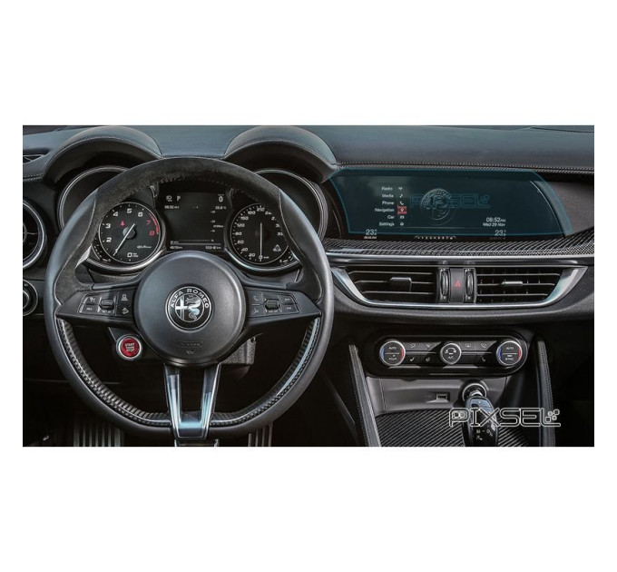 Захисне скло на монітор Alfa Romeo Stelio 2017- (матове) Pixsel AR-2853-M