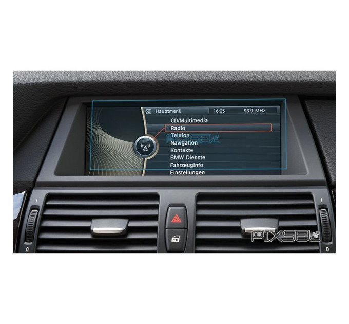 Захисне скло на монітор BMW X6 2008-2014 (E71) (глянсове) Pixsel BMW-2840-H