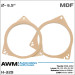Проставки під динаміки AWM H-329 для автомобілів Toyota, Lexus, Daihatsu, LADA