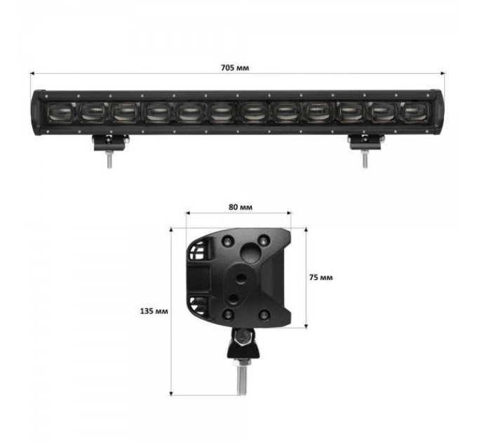 Світлодіодна фара StarLight 120watt 10-30V IP68 (lsb-lens-120)