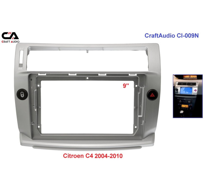 Рамка перехідна CraftAudio СI-009N Citroen C4 04-10
