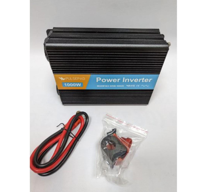 Автомобільний інвертор Pulsepad MSW-1000 12V 1000W MODIFIED SINE WAVE