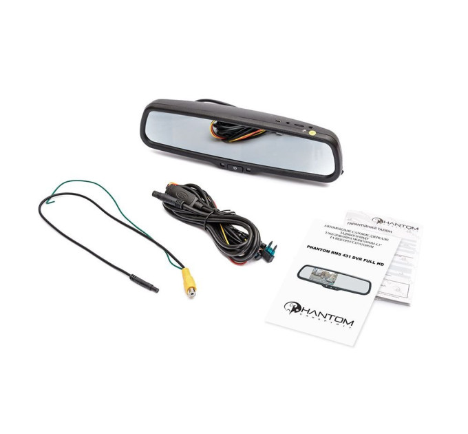 Дзеркало з відеореєстратором Phantom RMS-431 DVR Full HD