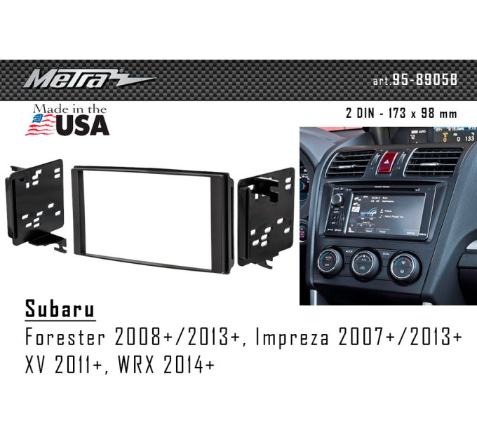 Перехідна рамка Subaru Forester, Impreza, XV, WRX Metra 95-8905B
